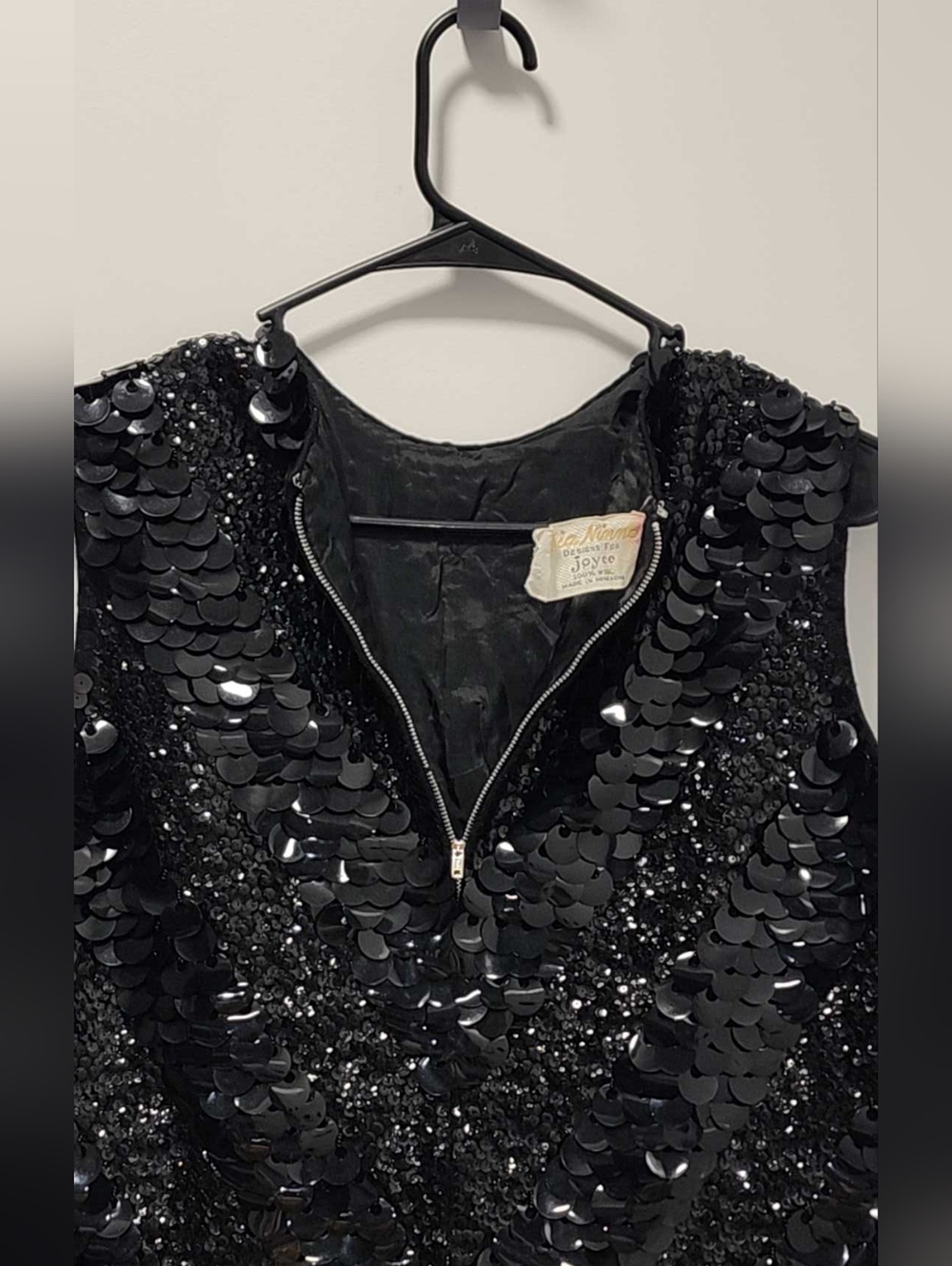 Vintage Gia Ninno Designs For Joyce Sequins Top Size Medium - Picture 3 of 7
